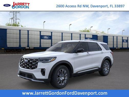 Space White Metallic 2026 Ford Explorer Platinum