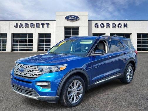 Blue Metallic 2022 Ford Explorer Limited