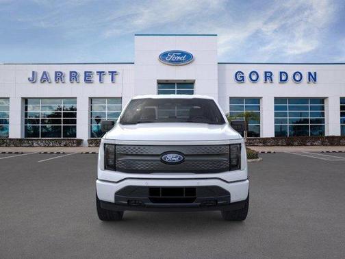 Space White Metallic 2025 Ford F-150 Lightning Flash