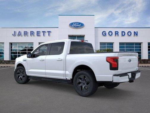 Space White Metallic 2025 Ford F-150 Lightning Flash