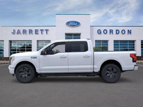Space White Metallic 2025 Ford F-150 Lightning Flash