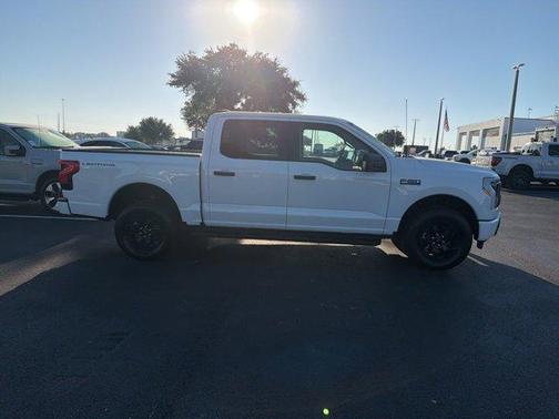 Oxford White 2025 Ford F-150 Lightning XLT