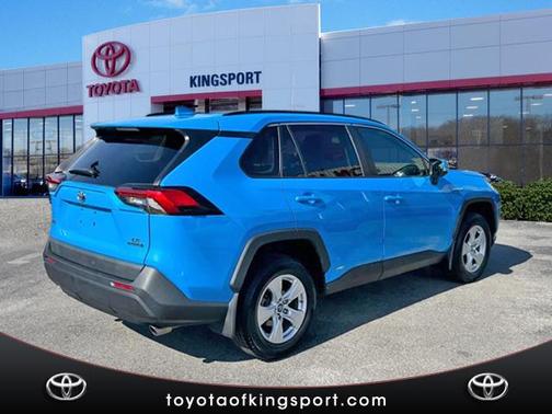Blue Flame 2019 Toyota RAV4 Hybrid LE