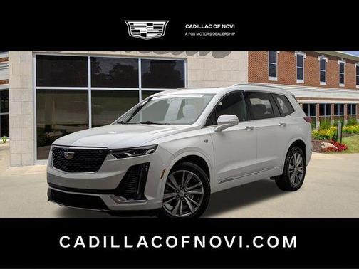 Crystal White Tri-Coat 2023 Cadillac XT6 Premium Luxury AWD