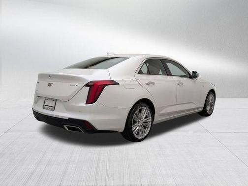 Crystal White Tri-Coat 2023 Cadillac CT4 Premium Luxury