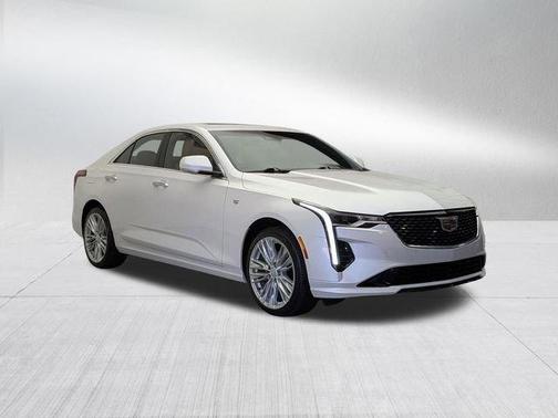 Crystal White Tri-Coat 2023 Cadillac CT4 Premium Luxury