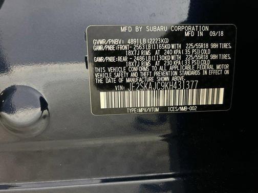 2019 Subaru Forester Sport