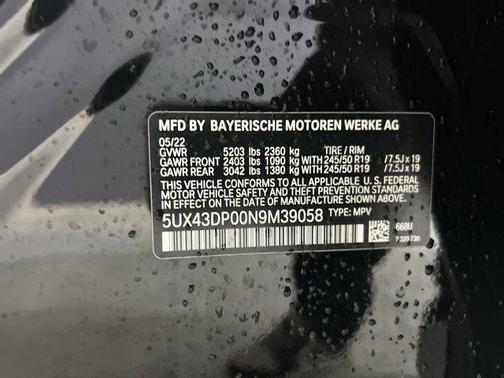 2022 BMW X3 sDrive30i