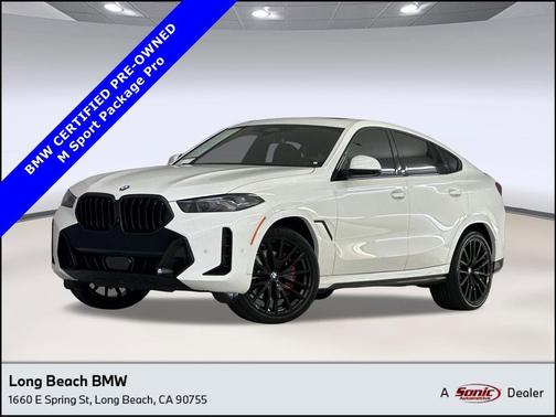 Mineral White Metallic 2024 BMW X6 xDrive40i