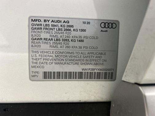 2021 Audi Q5 Prestige 55 TFSI e quattro S tronic