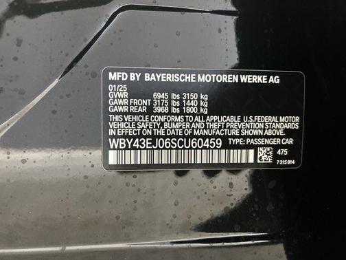 2025 BMW i7 eDrive50