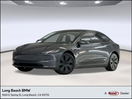 Stealth Grey 2025 Tesla Model 3 Long Range