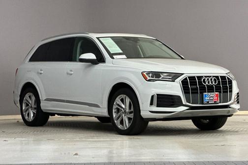 White 2021 Audi Q7 45 Premium Plus