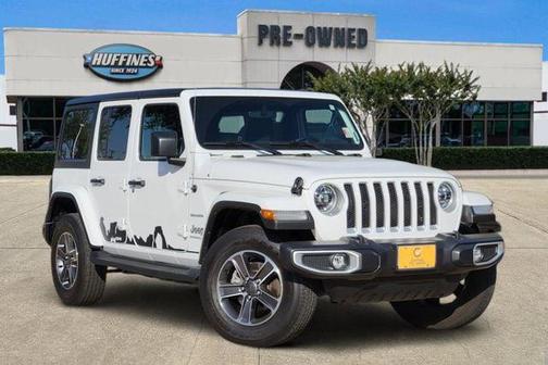Bright White Clearcoat 2023 Jeep Wrangler 4-Door Sahara 4x4
