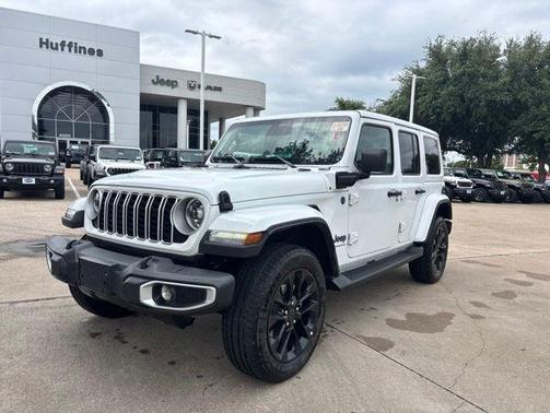 Bright White 2025 Jeep Wrangler 4xe Sahara
