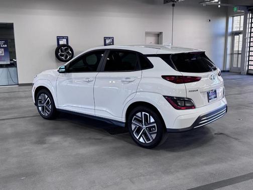 Lunar White 2023 Hyundai KONA EV SE