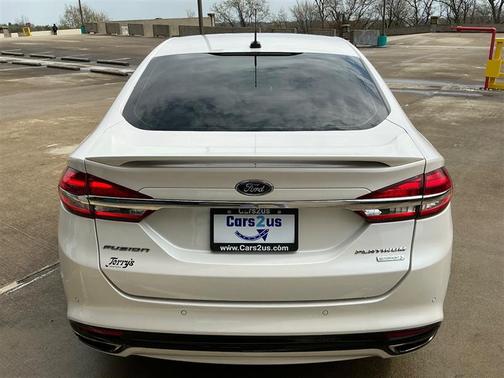 White 2017 Ford Fusion Platinum