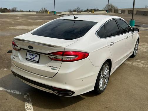 White 2017 Ford Fusion Platinum