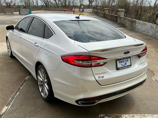 White 2017 Ford Fusion Platinum