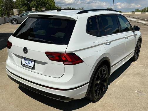 Pure White 2021 Volkswagen Tiguan 2.0T SEL R-Line Black