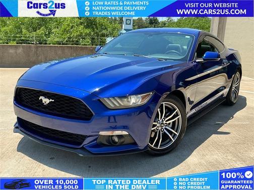 Black 2015 Ford Mustang EcoBoost Premium