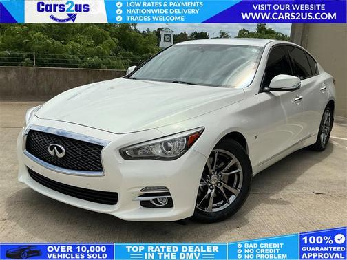 Moonlight White 2015 INFINITI Q50 Base