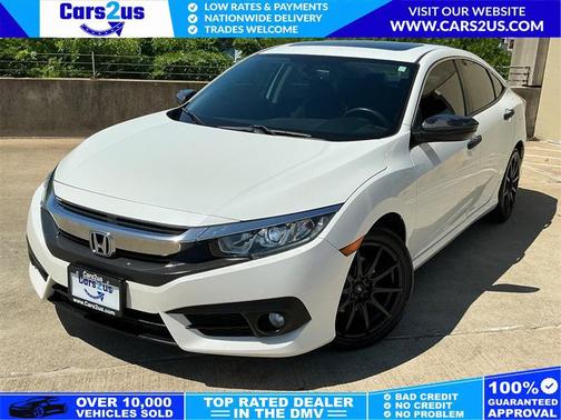 White 2016 Honda Civic EX-L
