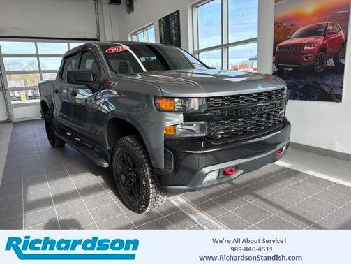 Satin Steel Metallic 2021 Chevrolet Silverado 1500 Custom Trail Boss