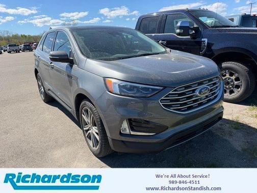 Carbonized Gray Metallic 2024 Ford Edge Titanium