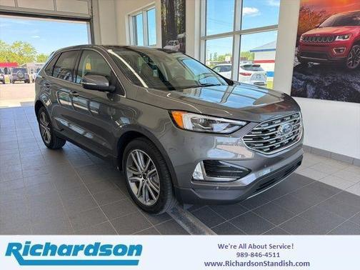 Carbonized Gray Metallic 2024 Ford Edge Titanium