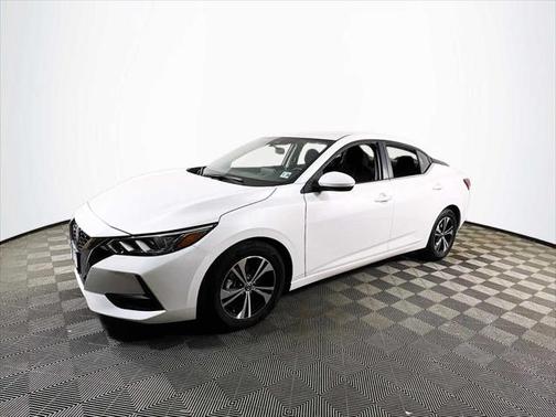 Aspen White TriCoat Pearl 2022 Nissan Sentra SV
