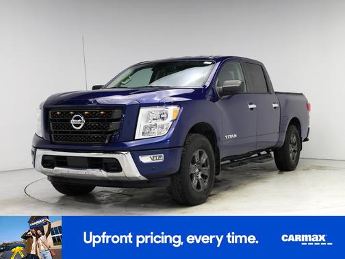 Blue 2021 Nissan Titan SV