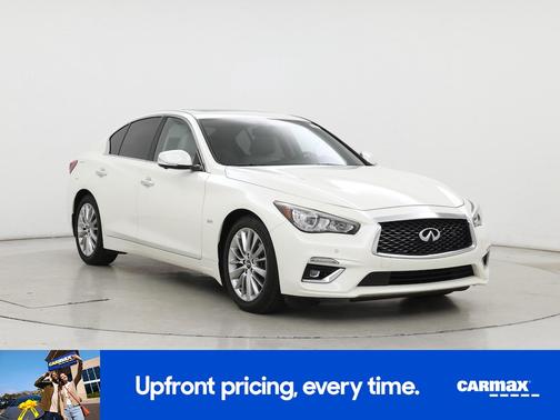 White 2019 INFINITI Q50 Luxe