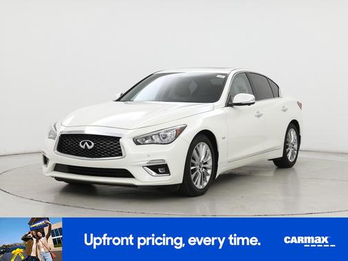 White 2019 INFINITI Q50 Luxe