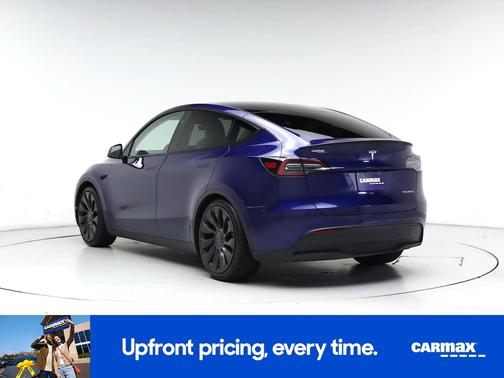 Blue 2024 Tesla Model Y Performance