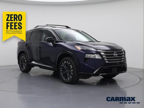 Blue 2025 Nissan Rogue Platinum