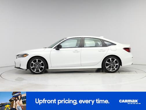 White 2025 Honda Civic Hybrid Sport Touring