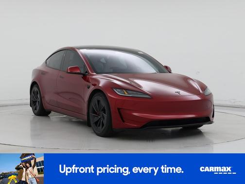 Red 2025 Tesla Model 3 Performance