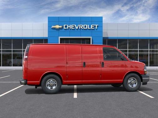 Red 2026 Chevrolet Express 2500 Work Van