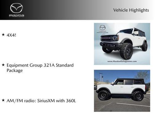 Oxford White 2024 Ford Bronco Black Diamond