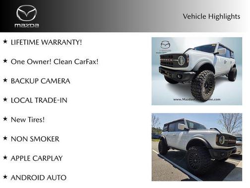 Oxford White 2024 Ford Bronco Black Diamond