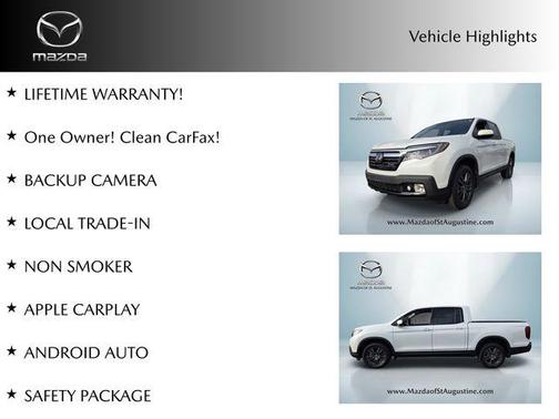 White 2020 Honda Ridgeline Sport
