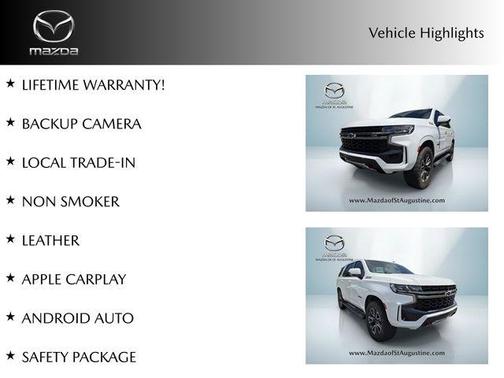 Summit White 2021 Chevrolet Tahoe Z71