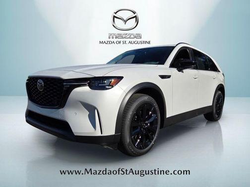 Rhodium White Premium 2026 Mazda CX-90 PHEV Premium Sport