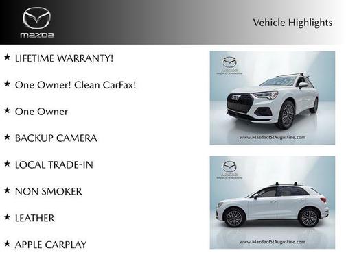 Glacier White Metallic 2023 Audi Q3 40 Premium