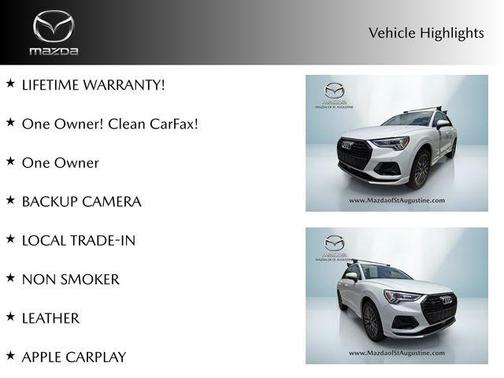 Glacier White Metallic 2023 Audi Q3 40 Premium
