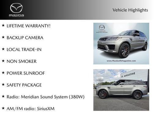 2019 Land Rover Range Rover Sport 5.0L Supercharged Dynamic