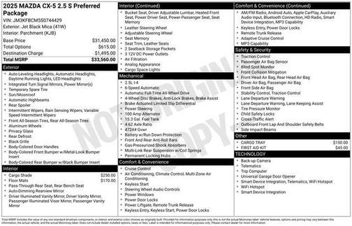 2025 Mazda CX-5 2.5 S Preferred Package
