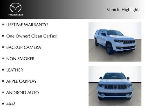 Bright White Clearcoat 2025 Jeep Wagoneer L Base