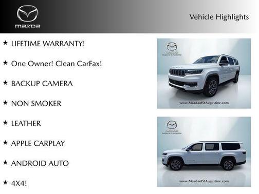 Bright White Clearcoat 2025 Jeep Wagoneer L Base